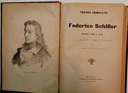 Teatro completo di Federico Schiller - copertina