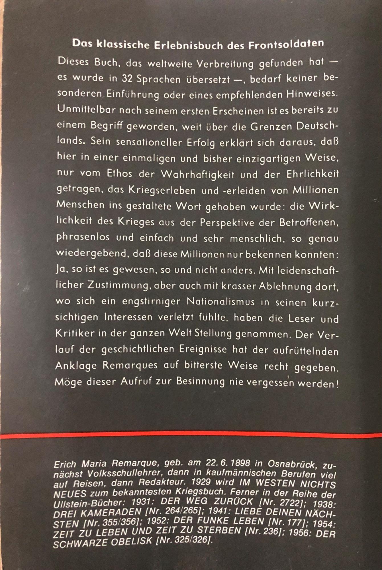 Im Westen nichts Neues