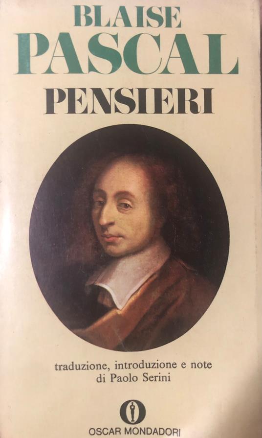 Pensieri - Blaise Pascal - copertina