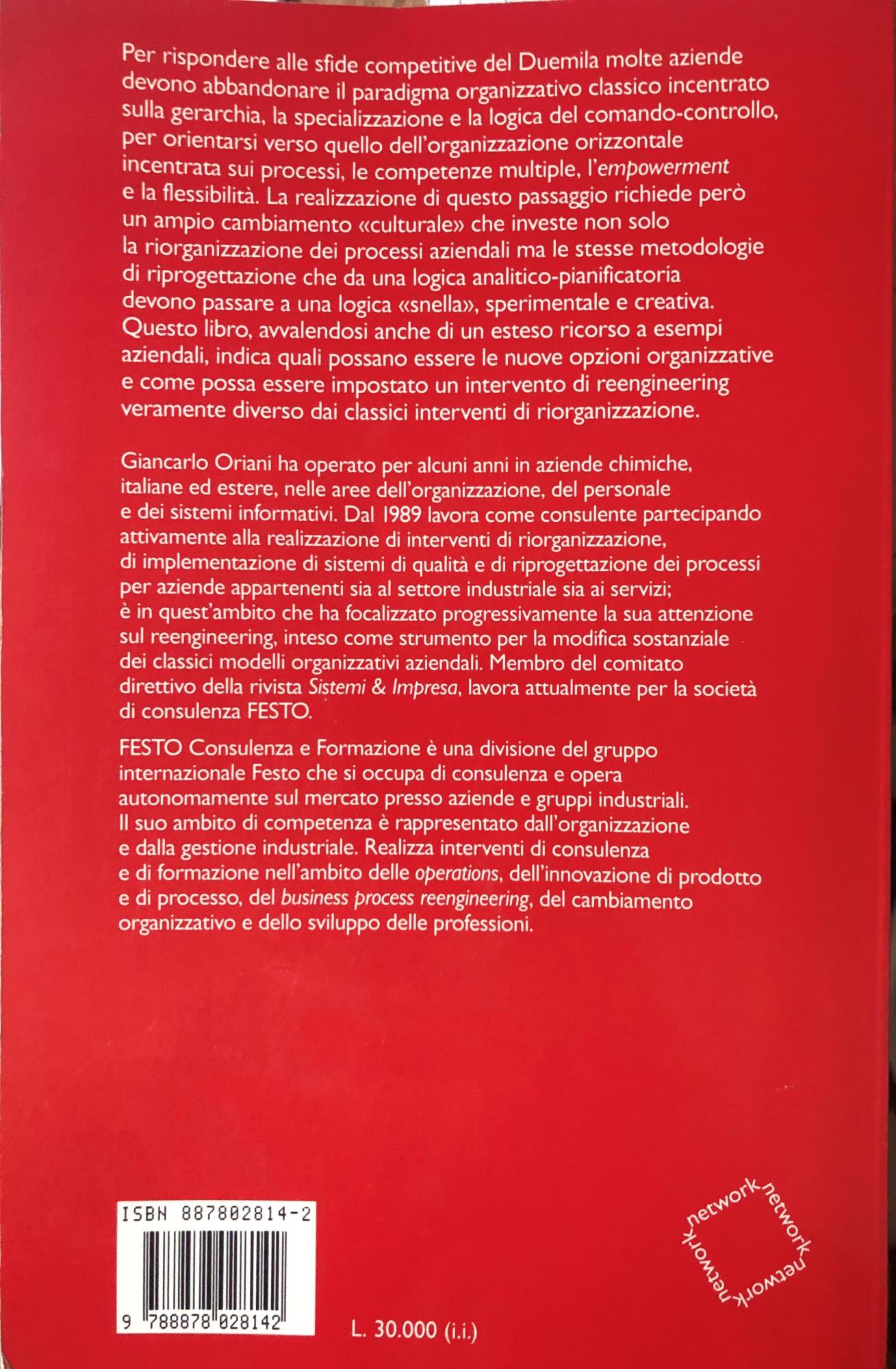 Reengineering. Come riprogettare i processi aziendali. Nuova edizione