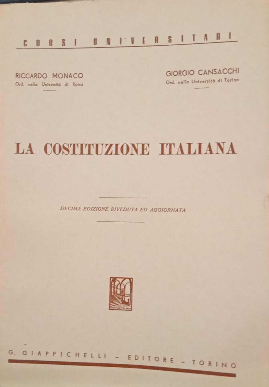 La costituzione italiana