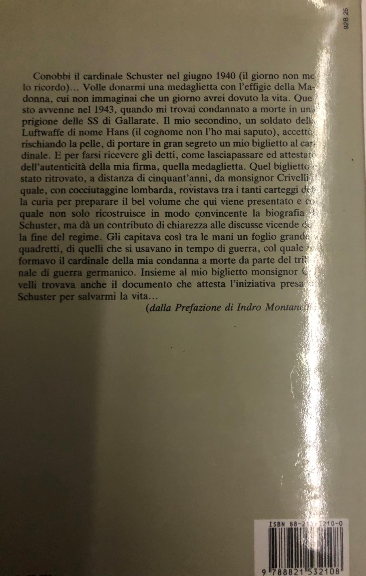Schuster. Un monaco prestato a Milano