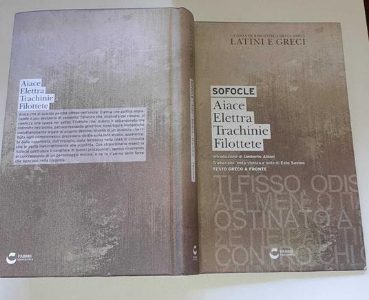 Aiace. Elettra. Trachinie. Filottete. Testo greco a fronte - Sofocle - copertina