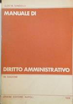 Manuale di diritto amministrativo