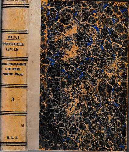 Commento al Codice di Procedura Civile Italiano. Vol. III° - Francesco Ricci - copertina