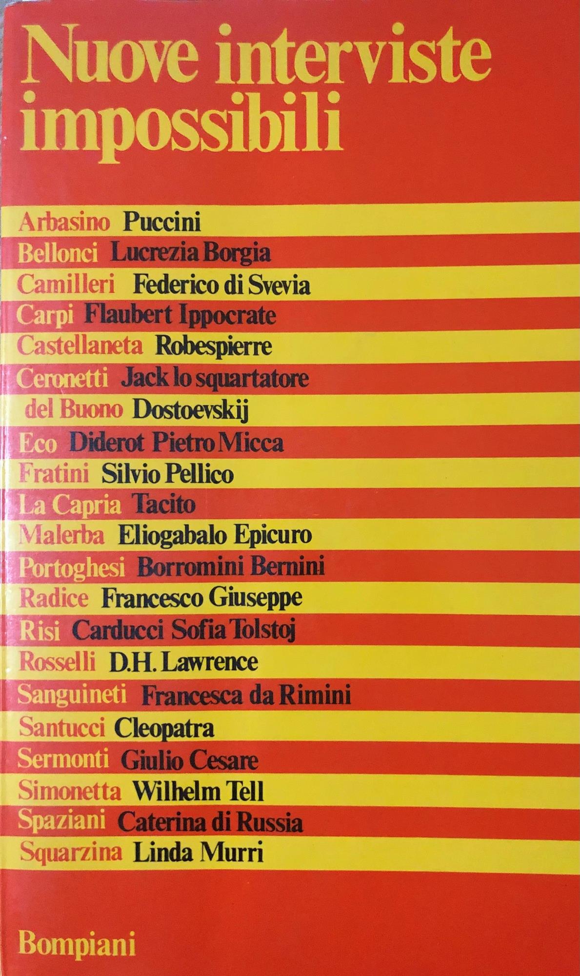 Nuove interviste impossibili