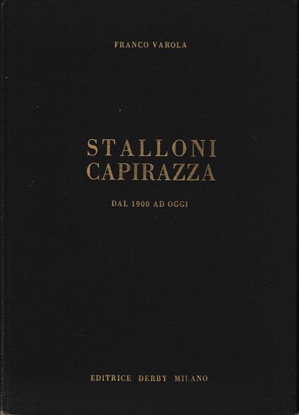 Stalloni Capirazza dal 1900 a oggi - copertina