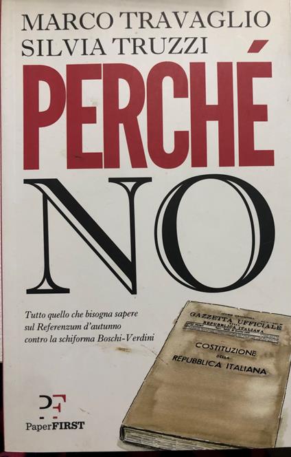 Perché no - Marco Travaglio - copertina