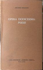 Opera dodicesima: poesie