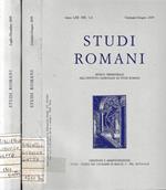 Studi Romani Rivista trimestrale dell'Istituto Nazionale di Studi Romani Anno LIII N. 1-2-3-4 Gennaio- Giugno, Luglio-Dicembre
