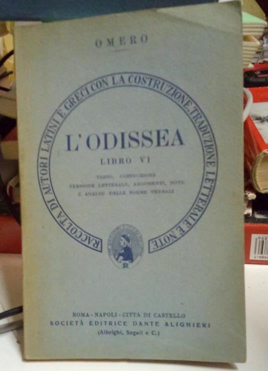 L' odissea, libro VI - Omero - copertina
