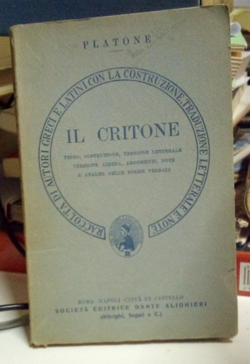 Il critone - Platone - copertina