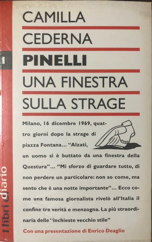Pinelli. Una finestra sulla strage - Camilla Cederna - copertina