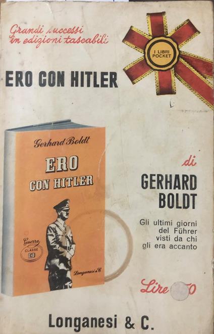 Ero con Hitler - Gerhard Boldt - copertina