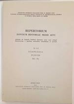 Repertorium fontium historiae medii aevi (X/1-2 Compendia Fontes Rh - Ry)