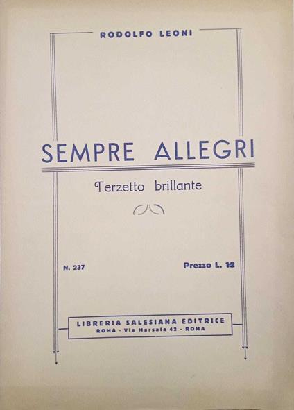 Sempre allegri - copertina