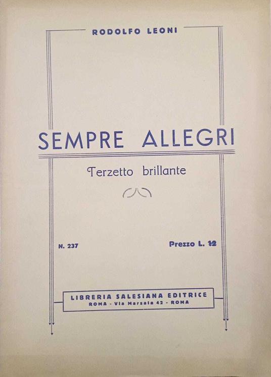 Sempre allegri - copertina