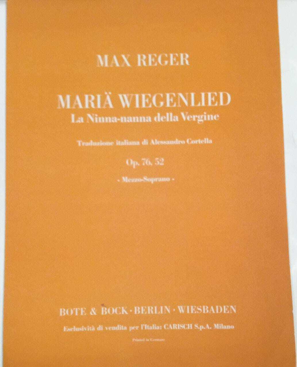 Maria Wiegenlied. La Ninna-nanna della Vergine