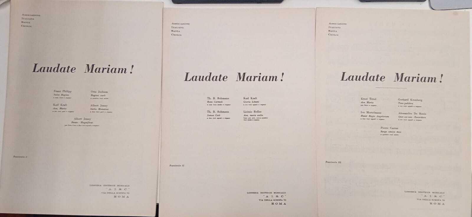 Laudate Mariam! (3 fascicoli)