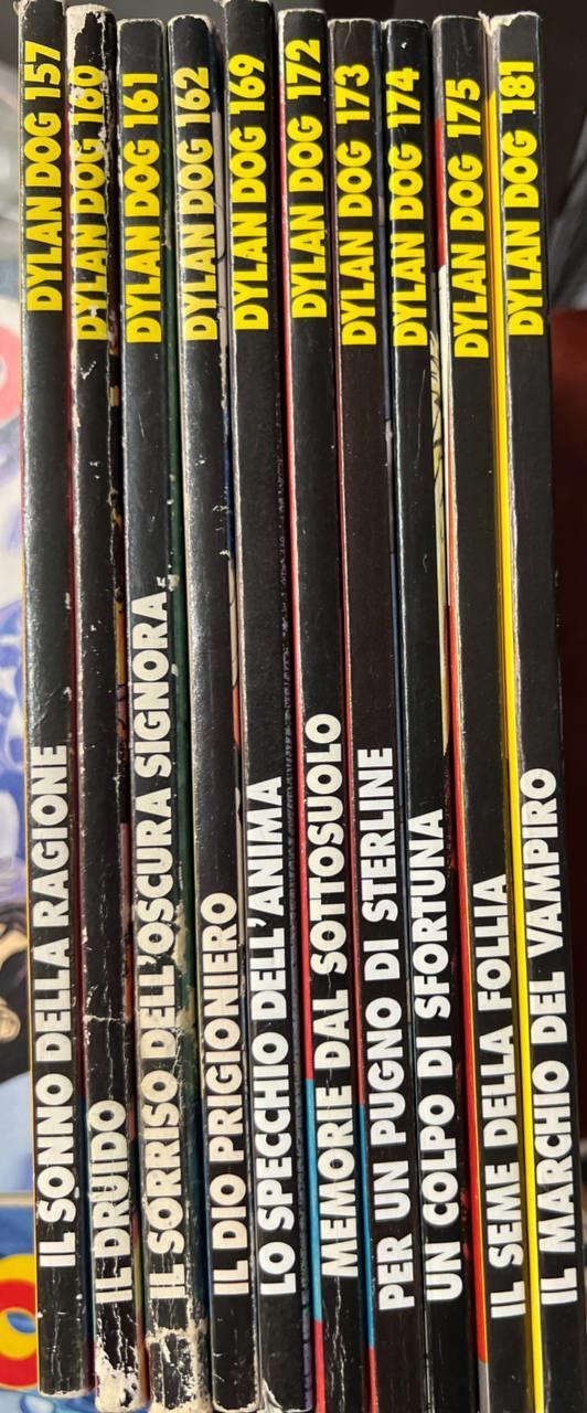 Lotto 10 fumetti Dylan Dog ( n° 157-160-161-162-169-172-173-174-175-181) - copertina