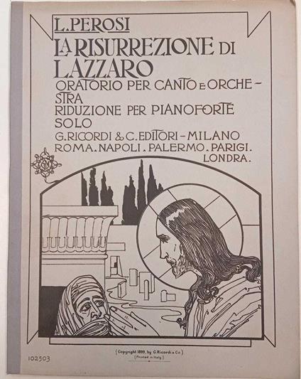 La risurrezione di Lazzaro - Lorenzo Perosi - copertina