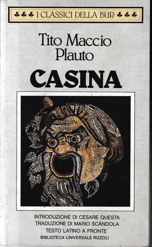 Casina. Testo latino a fronte - T. Maccio Plauto - copertina