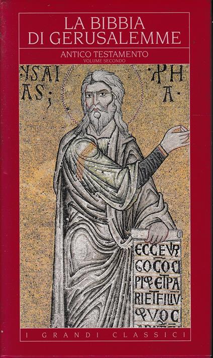 La Bibbia di Gerusalemme. Antico Testamento. Volume secondo - copertina