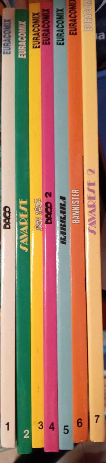 Collana Euracomix dal n. 1 al n. 7 - copertina