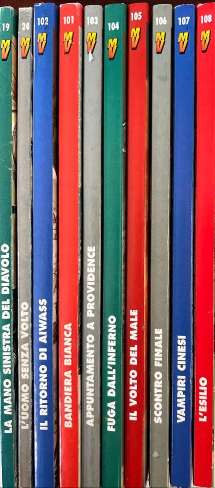 Lotto 10 numeri "Magico vento" (n° 19-24 e da 101 a 108) - copertina