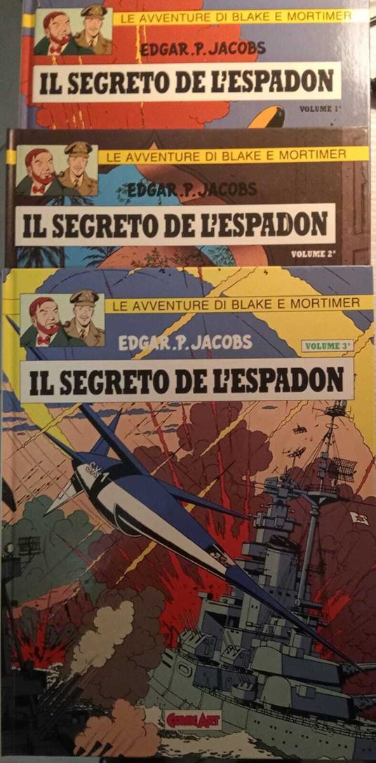 Il segreto de l'espadon. Vol. 1, 2 e 3 - Edgar P. Jacobs - copertina