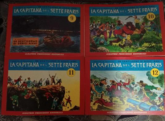 La capitana del sette fraris. N. 4 albi - F. Pedrocchi - copertina