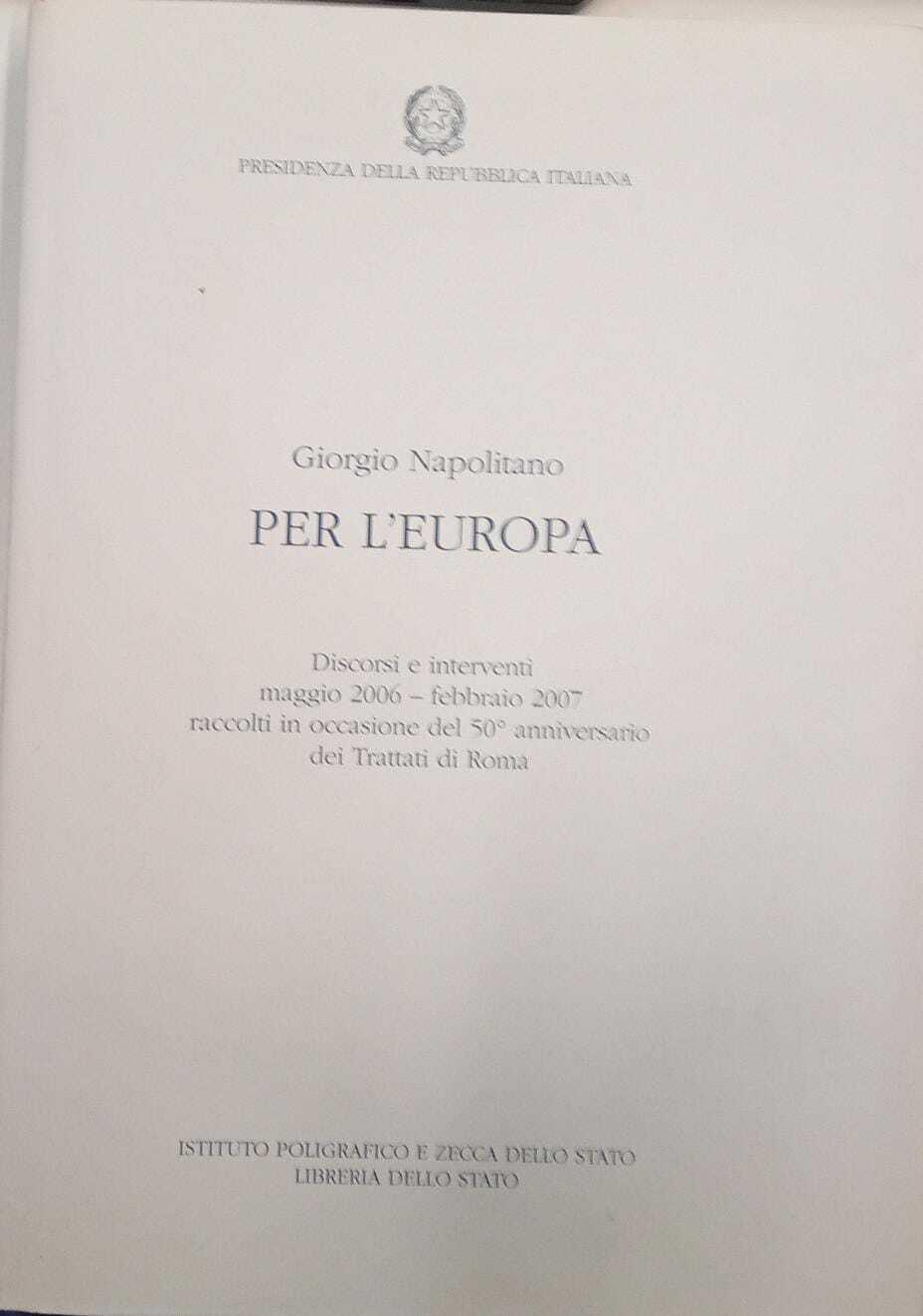 Per l'Europa