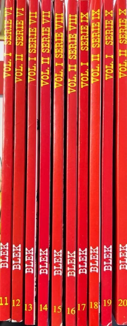 Lotto 10 numeri Blek (da n° 11 a 20) - EsseGesse - copertina