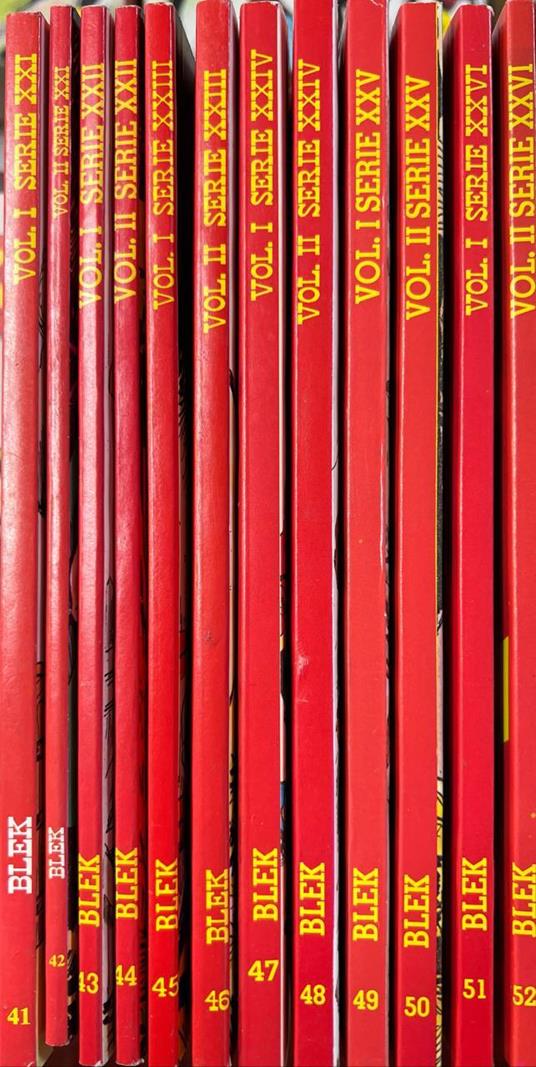 Lotto 12 numeri Blek (da n° 41 a 52) - EsseGesse - copertina