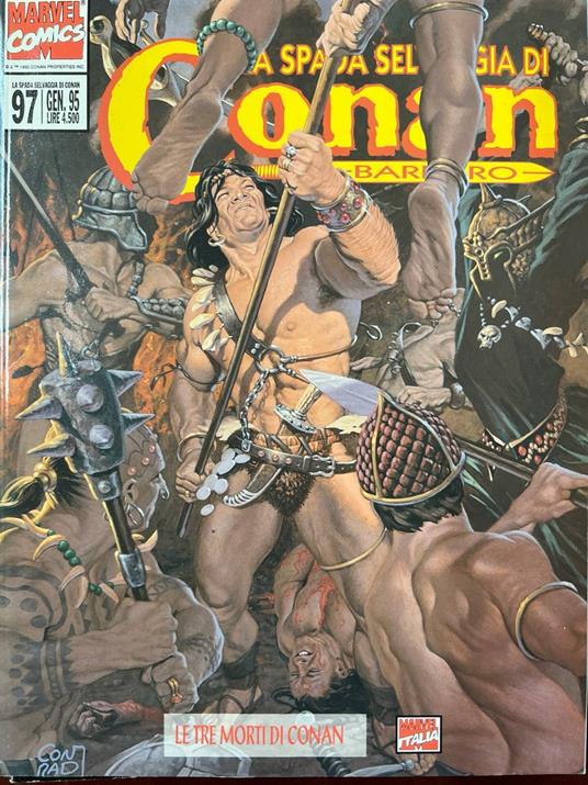 La spada selvaggia di Conan il Barbaro 97 - Le tre morti di Conan - copertina