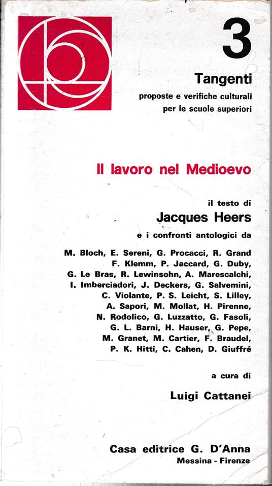 Il lavoro nel Medioevo - Jacques Heers - copertina