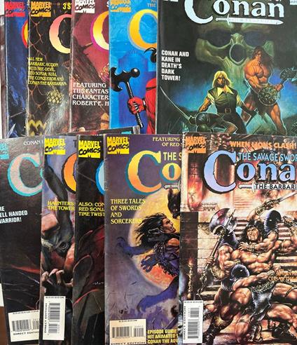 Lotto fumetti "The savage sword of Conan" - copertina