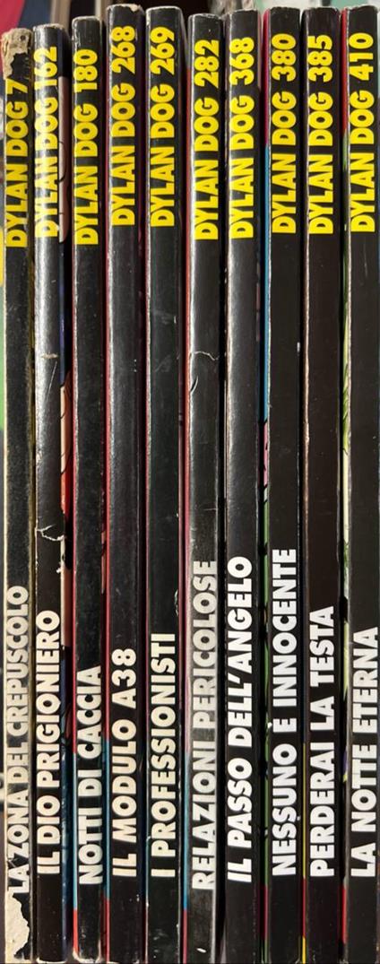 Lotto 10 numeri Dylan Dog (n° 7-162-180-268-282-363-380-385-410) - copertina
