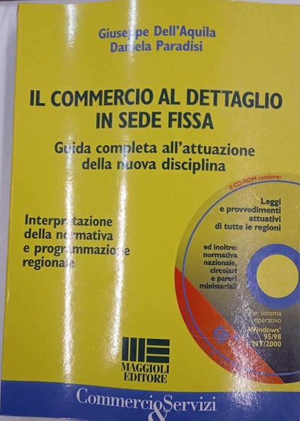 Il commercio al dettaglio in sede fissa - Giuseppe Dell'Aquila - copertina