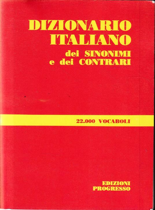 Dizionario Italiano dei sinonimi e dei contrari - copertina