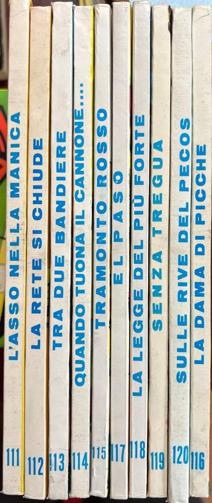 Lotto 10 fumetti Tex (da n° 111 a 120) - copertina