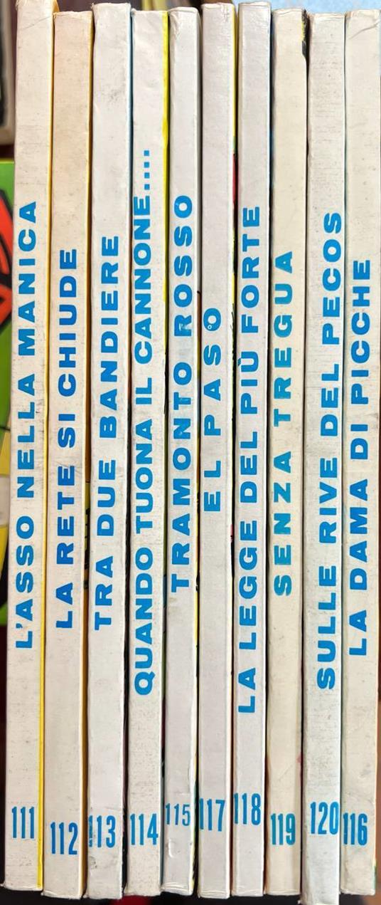 Lotto 10 fumetti Tex (da n° 111 a 120) - copertina