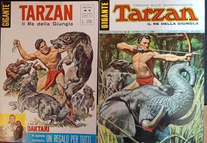 Tarzan il re della giungla. Albi dal n. 2 al n. 10 - Edgar R. Burroughs - copertina