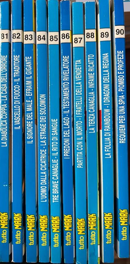 Lotto 10 numeri Tutto Mark (da n° 81 a 90) - copertina
