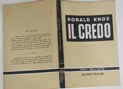 Il credo - Ronald Knox - copertina