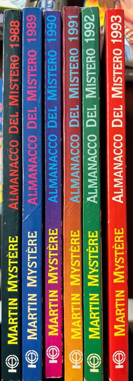 Lotto 6 volumi "Martin Mystere presenta Almanacco del mistero" ( Anni 1988-1989-1990-1991-1992-1993) - copertina