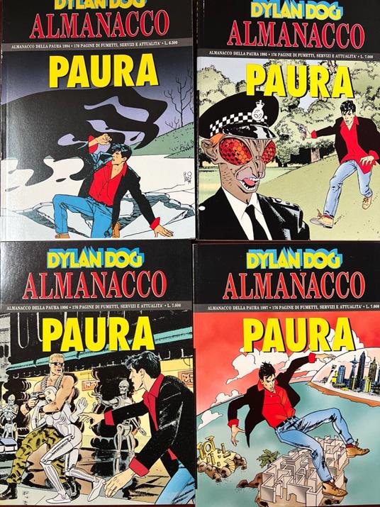 Lotto "Almanacco della paura" (anni 1994-1995-1996-1997) - copertina