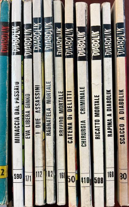 Lotto 11 volumi vari Diabolik (n° 2-590-171-11-102-161-50-410-508-168-80) - copertina