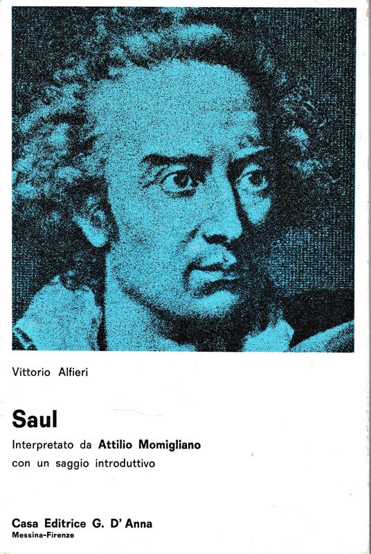Saul - Vittorio Alfieri - copertina
