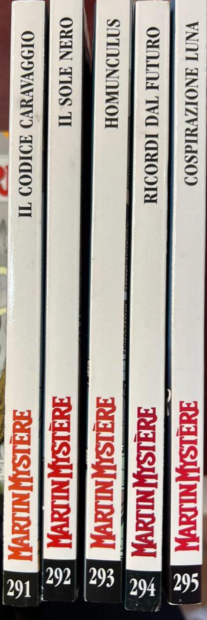 Lotto 5 fumetti Martin Mystere (da n° 291 a 295) - copertina